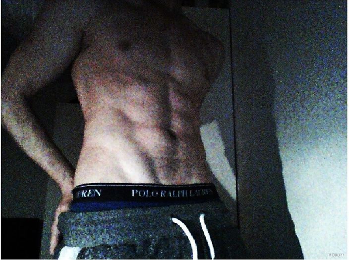 My body on webcam