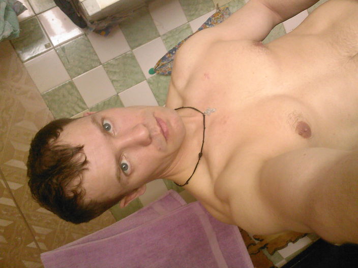 после душа.