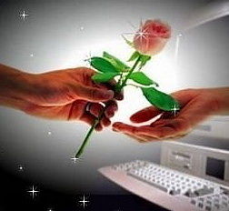 Роза виртуальной любви!