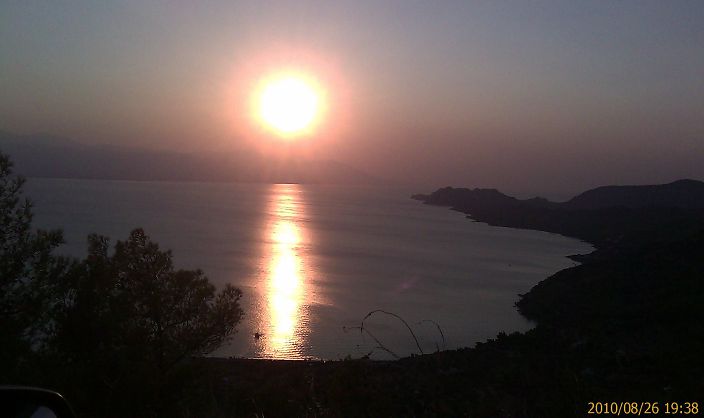 korinthos sunset