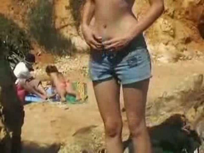 masturbation on the beach