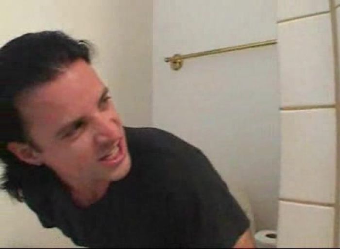 The have anal sex in the bathroom